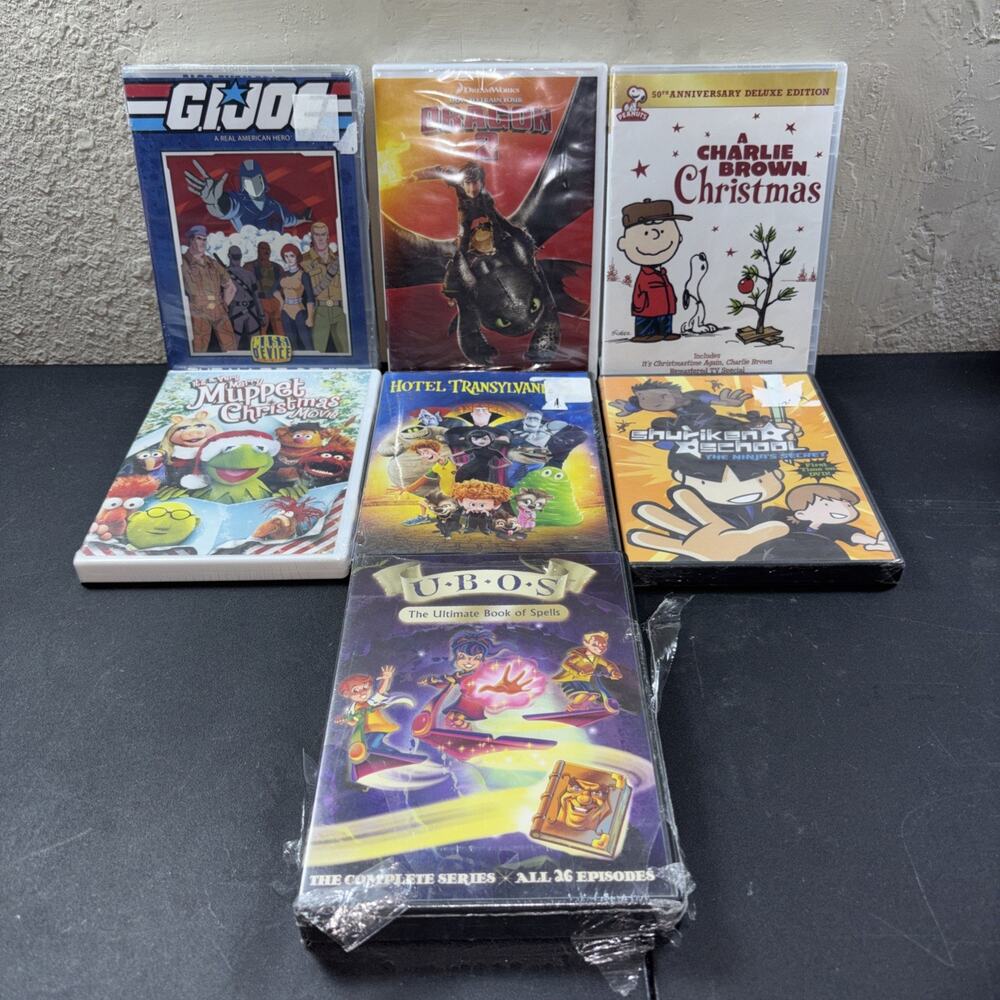 Lot of 7 Various Animated Children's Family Movie DVD's ALL Sealed